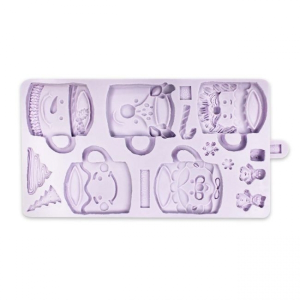 Silicone Mould - Festive Mugs